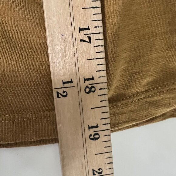 J.Crew Women's Ochre Organic Slub Cotton Long Sleeve Top Size XS - Picture 4 of 6